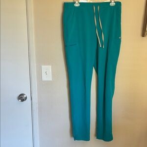 FIGS Yola Skinny Scrub Pants - Caribbean Blue